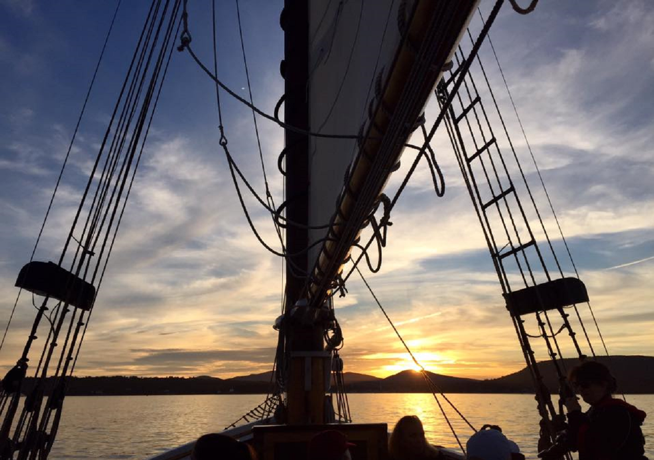 Camden: Sunset Sailing Cruise on a Wooden Schooner – Penobscot Bay, Maine
