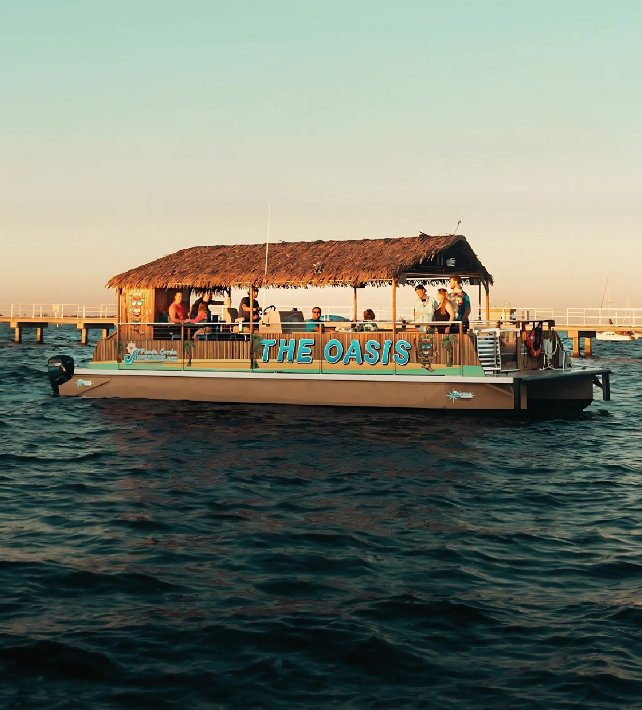 Charlotte Harbor: “The Oasis” Tiki Boat Sunset Cruise – Charlotte Harbor, Florida