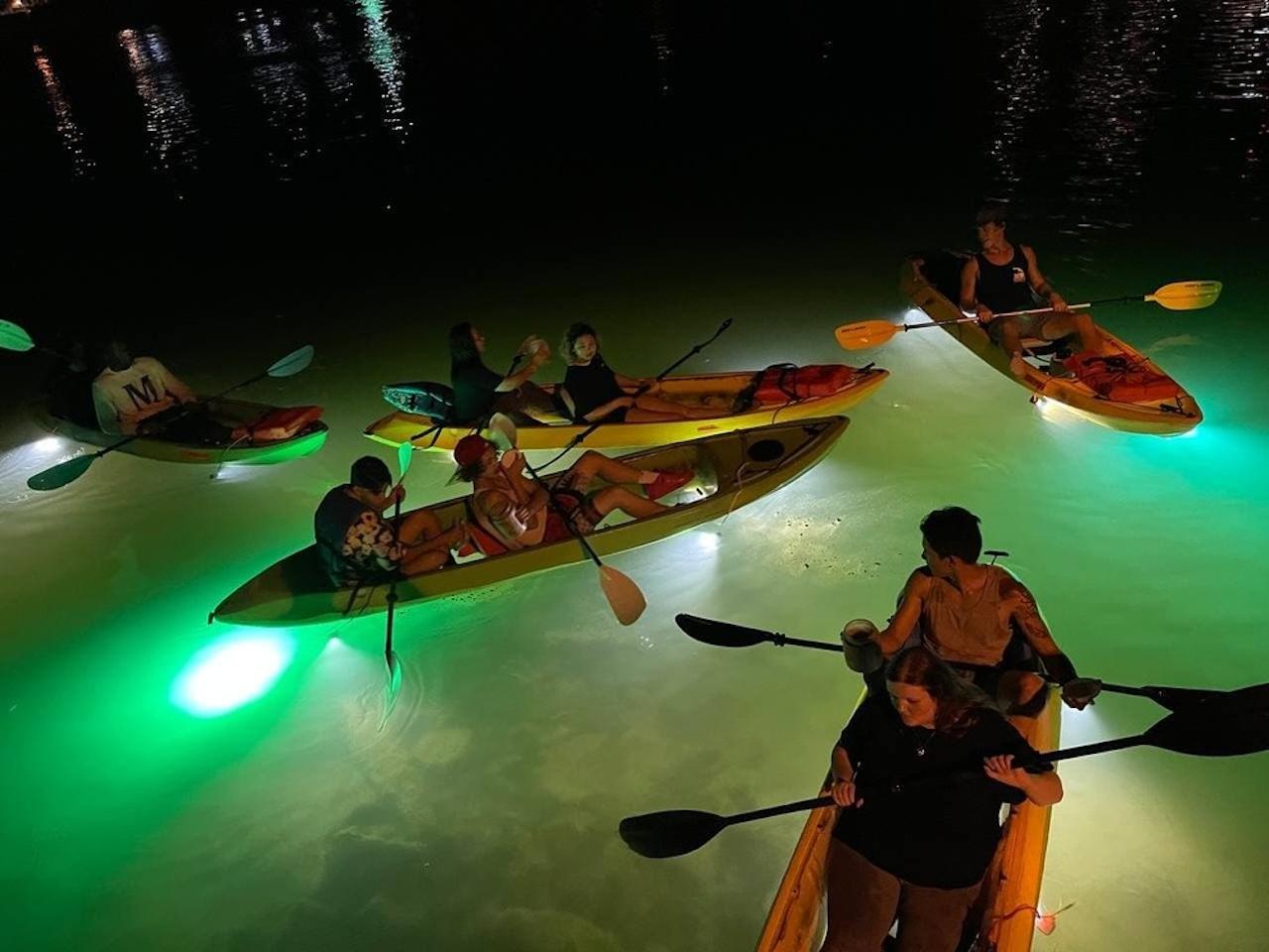 Clearwater Beach: Glass Bottom LED Kayak Night Tour – Clearwater, Florida