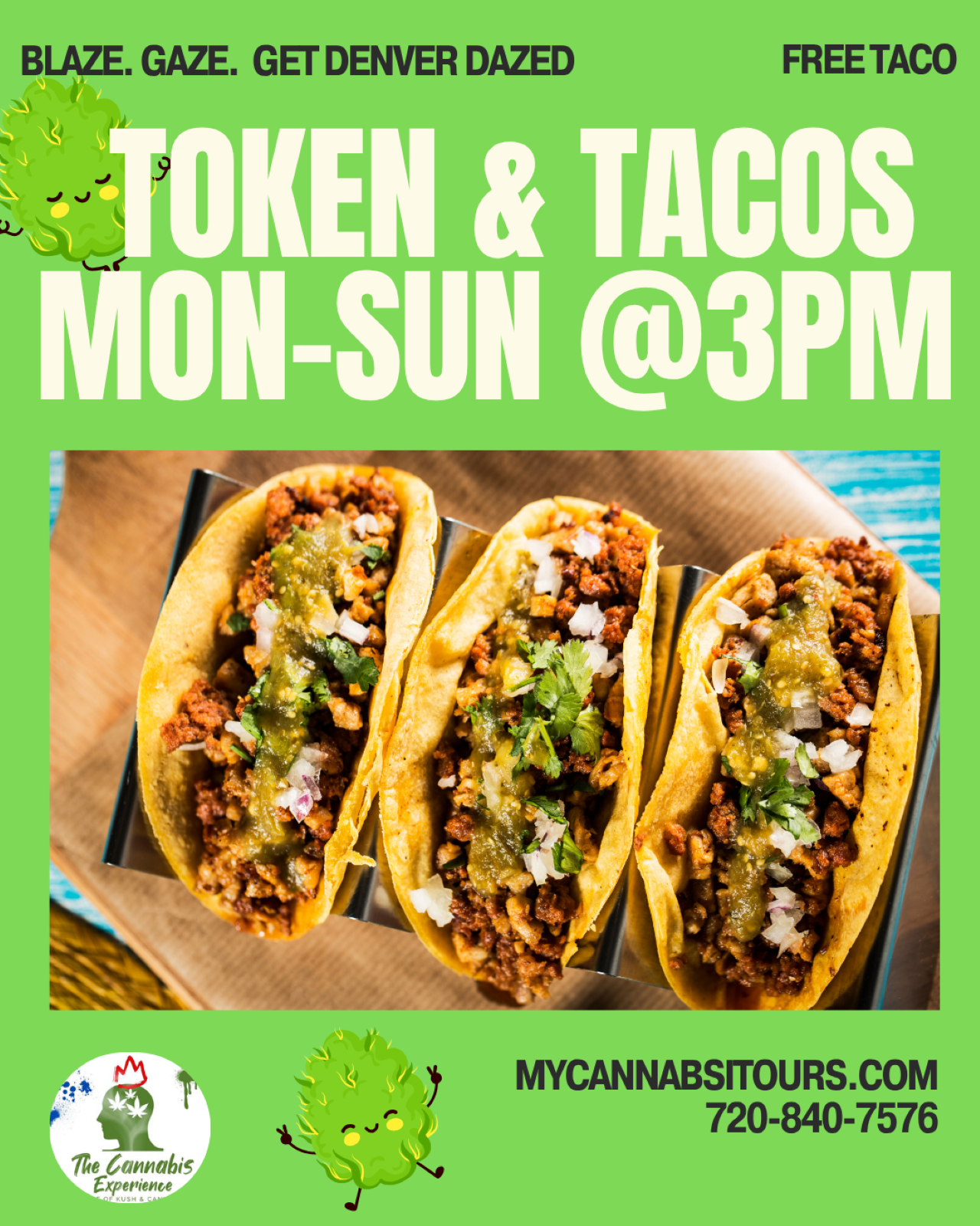 Denver: Token and Tacos Cannabis Lover Foodie Tour – Denver, Colorado