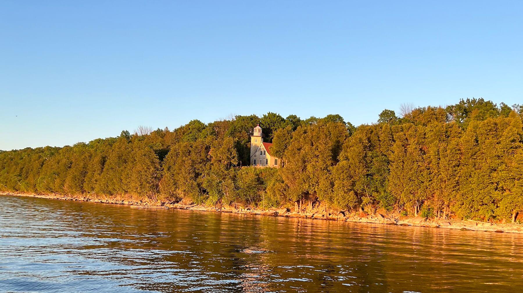 Door County Historic Cottage Row & Strawberry Islands Cruise – Eagle Bluff Lighthouse, Wisconsin