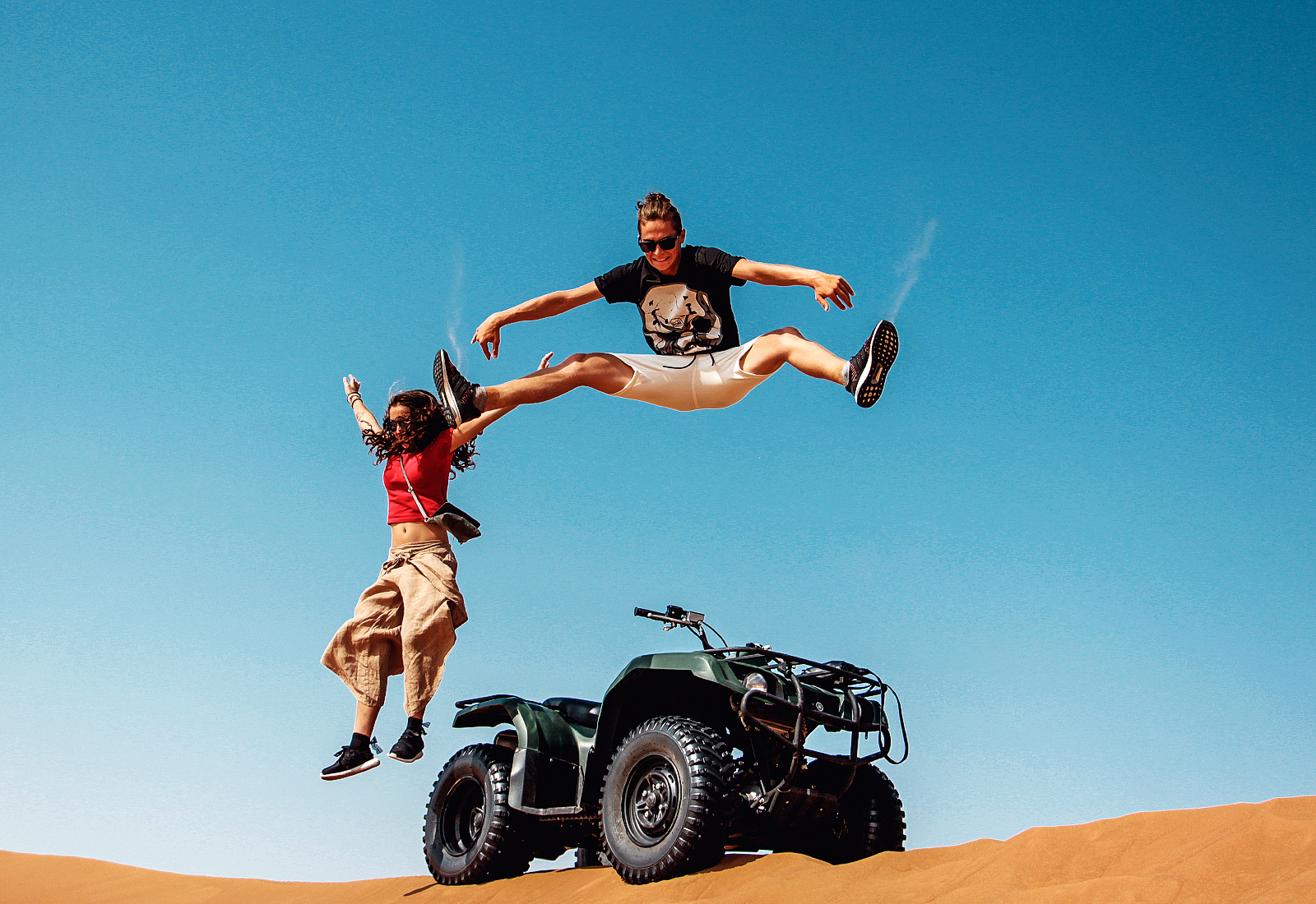 Dubai: Red Dunes Quad Bike with Sandboarding, Camels and BBQ – Dubai, United Arab Emirates