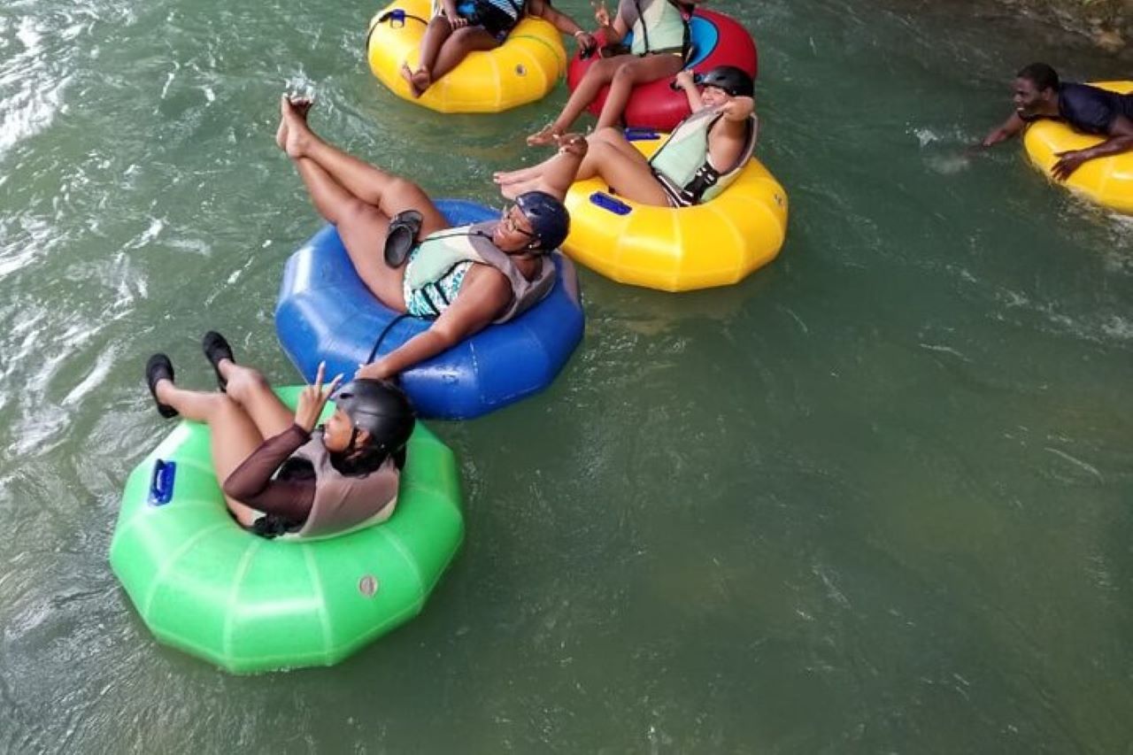 Falmouth: Dunn’s River Falls & River Tubing with Lunch – Ocho Rios, Jamaica