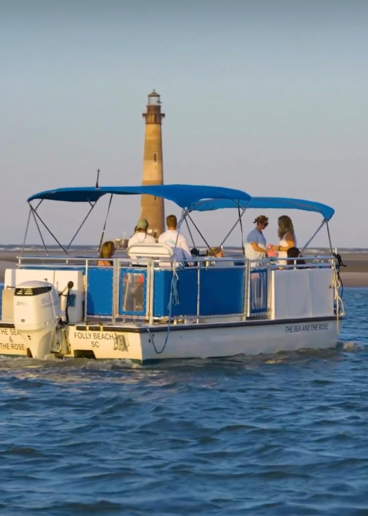 Folly Beach: Morning Dolphin Boat Trip to Morris Island – Charleston, South Carolina