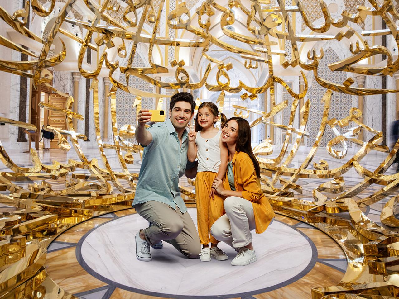 From Dubai: Grand Mosque & Qasr Al Watan Morning Tour – Abu Dhabi, United Arab Emirates