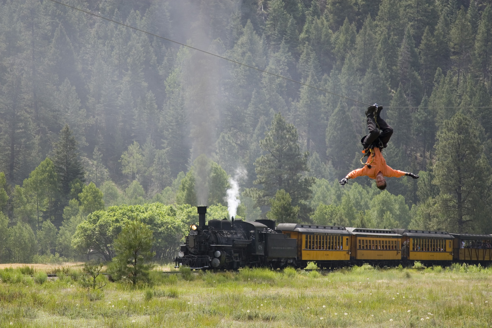 From Durango: All-Day Zipline Adventure with Train & Lunch – Durango, Colorado