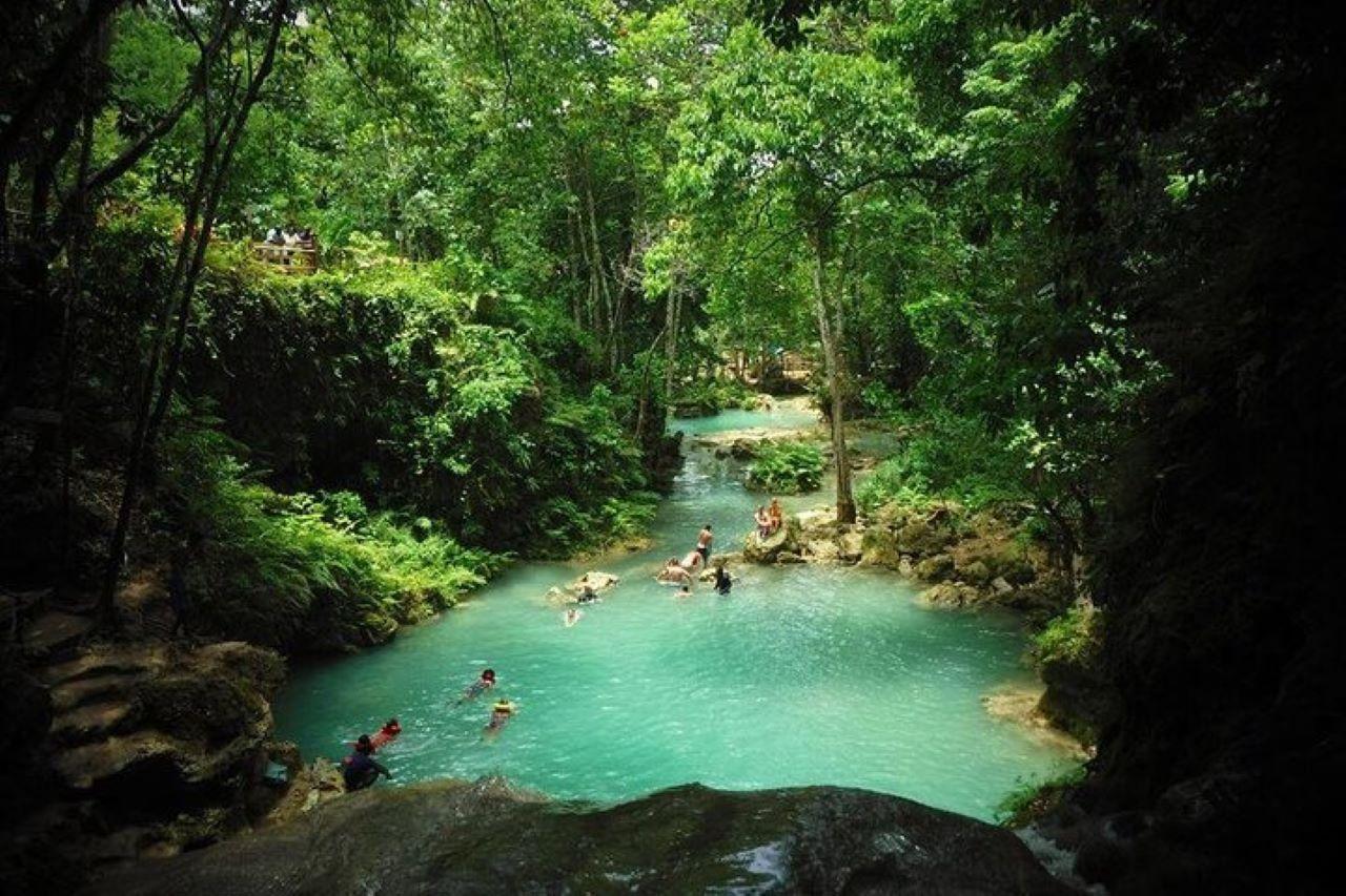 From Montego Bay: Dunn’s River and Secret Falls Tour by Van – Cool Blue Hole Ocho Rios, Jamaica