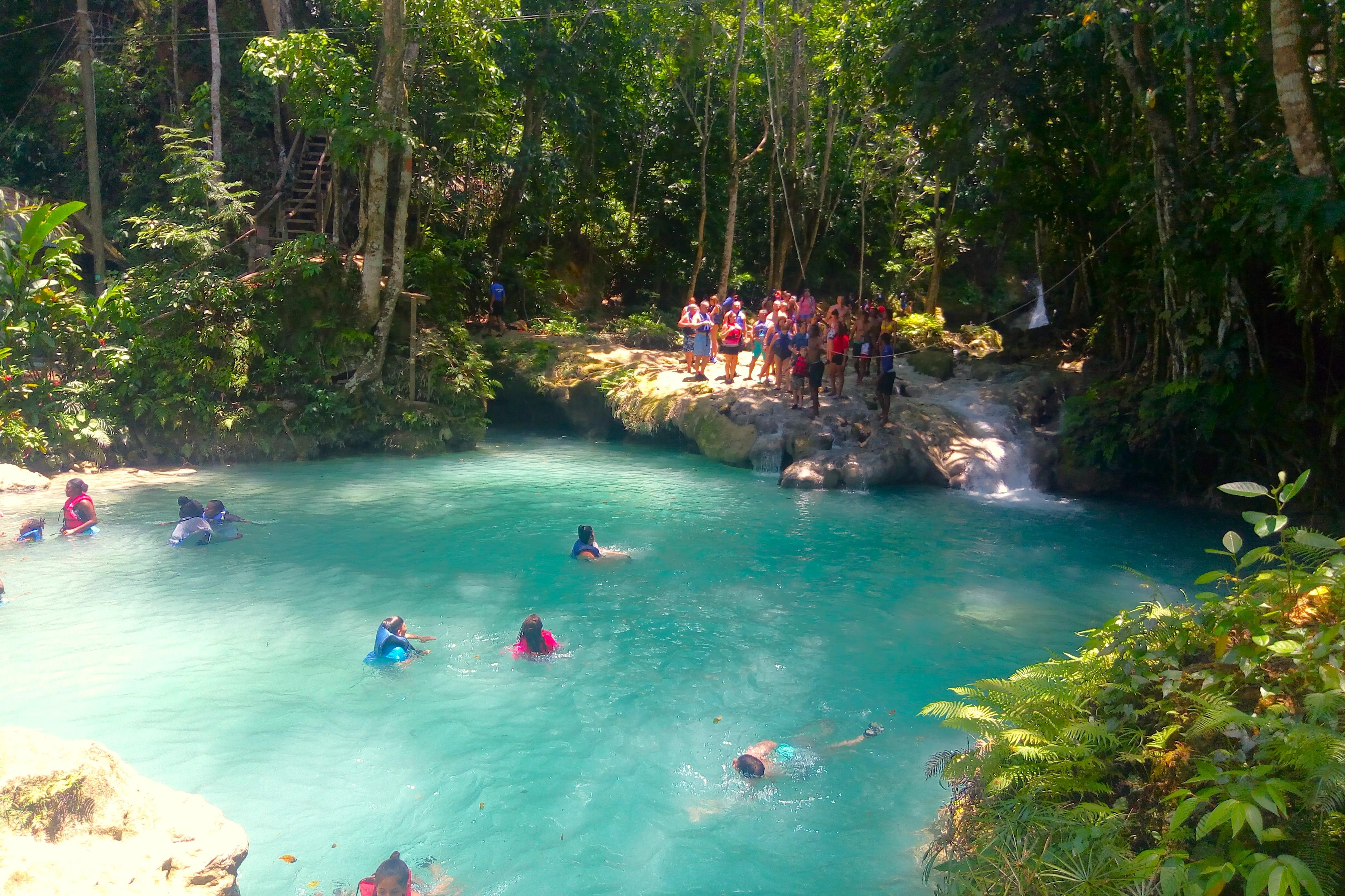 From Runaway Bay: Island Gully Falls and Blue Hole Tour – Island Gully Falls, Jamaica