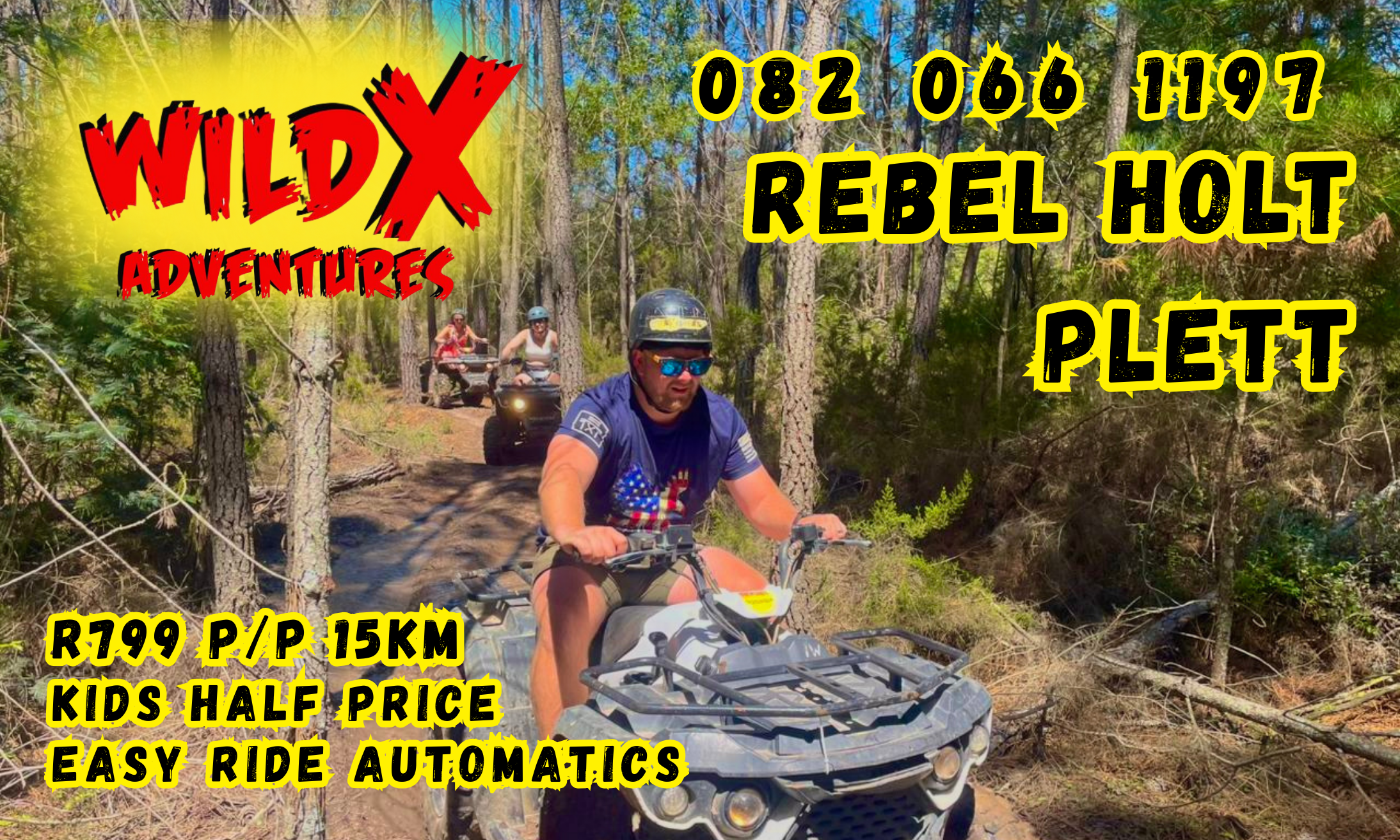 Garden Route: Quad Bike Ride at Rebel Holt Harkerville -15KM – Plettenberg Bay, South Africa