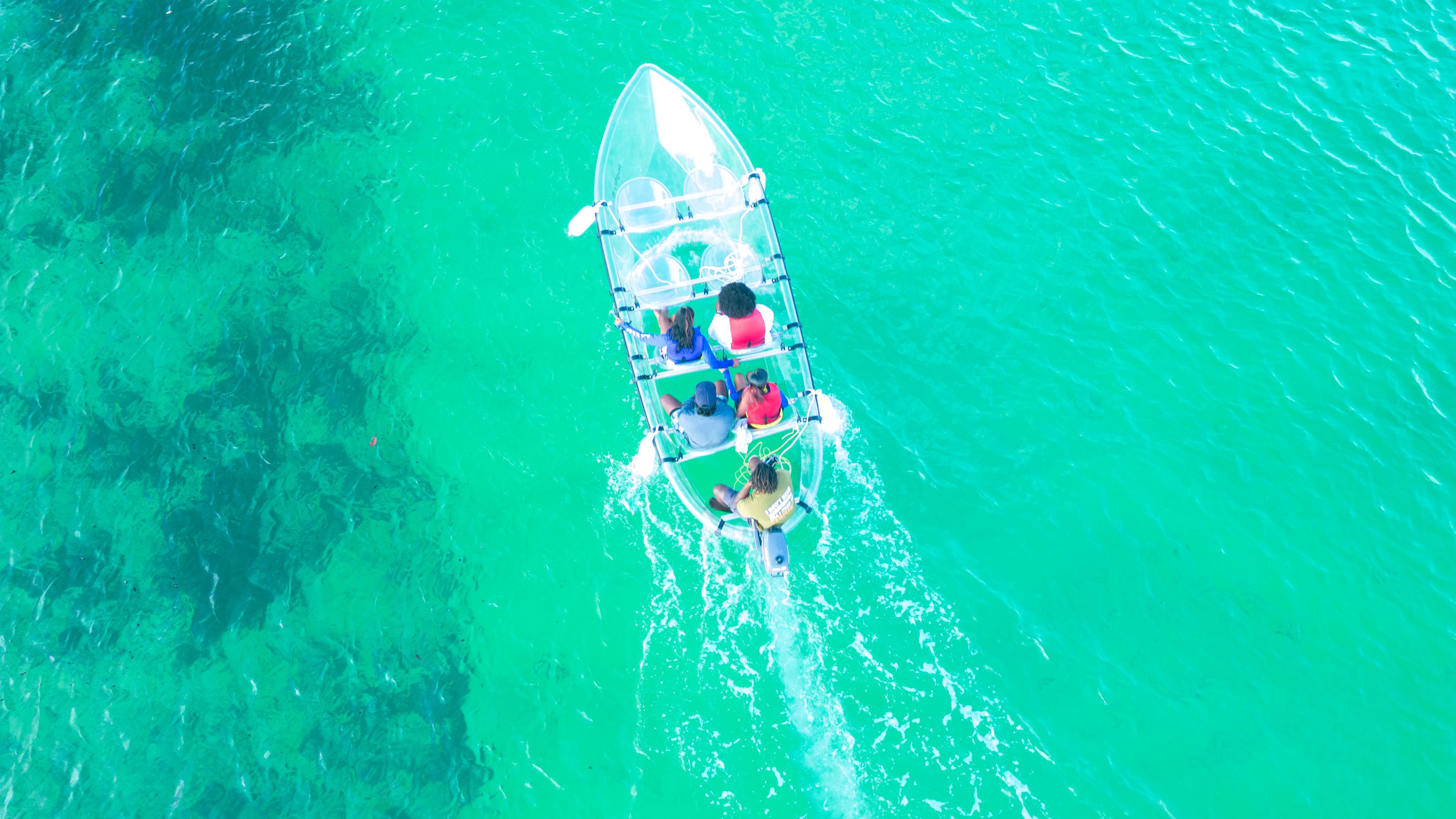Glass-Bottom Boat Tour of North Creek – Turks and Caicos