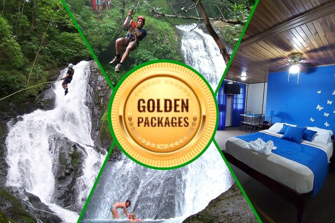 Golden Pack/2 days/1 night+18cables Zipline on 11waterfalls – Tajo Alto, Costa Rica