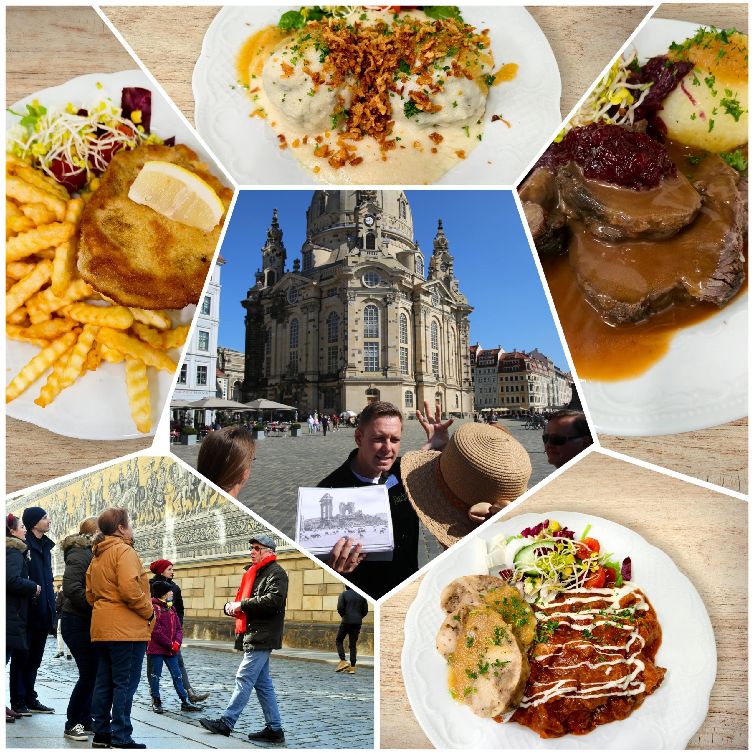 Historical tour of the old town including a Saxon dinner – Dresden, Germany