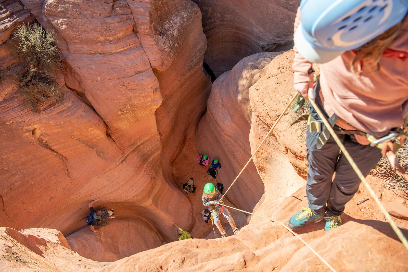 Kanab: Family Slot Canyon & Rappelling, Private – Kanab, Utah