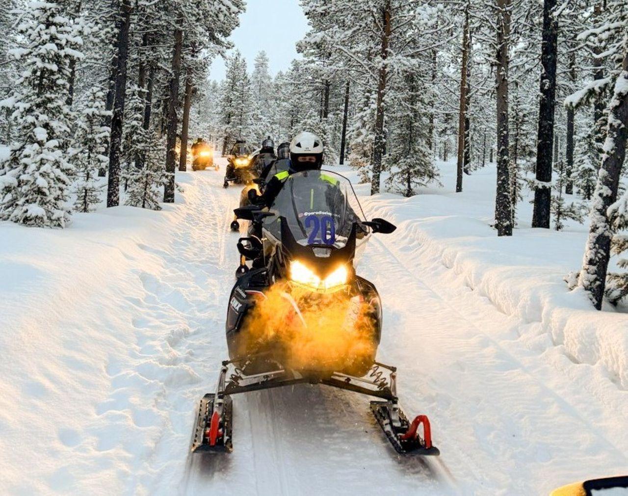 Kiruna: Guided Snowmobile Tour and Swedish Fika Experience – Kiruna, Sweden