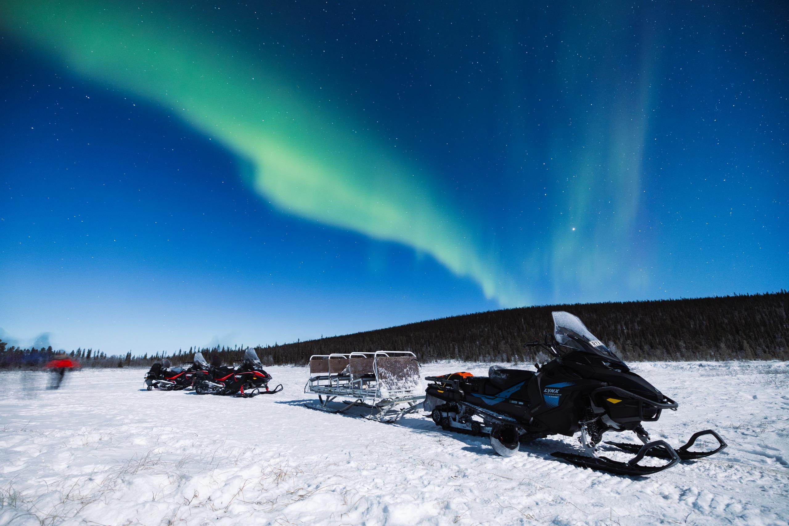 Kiruna: Northern Lights Snowmobile Tour – Kiruna, Sweden