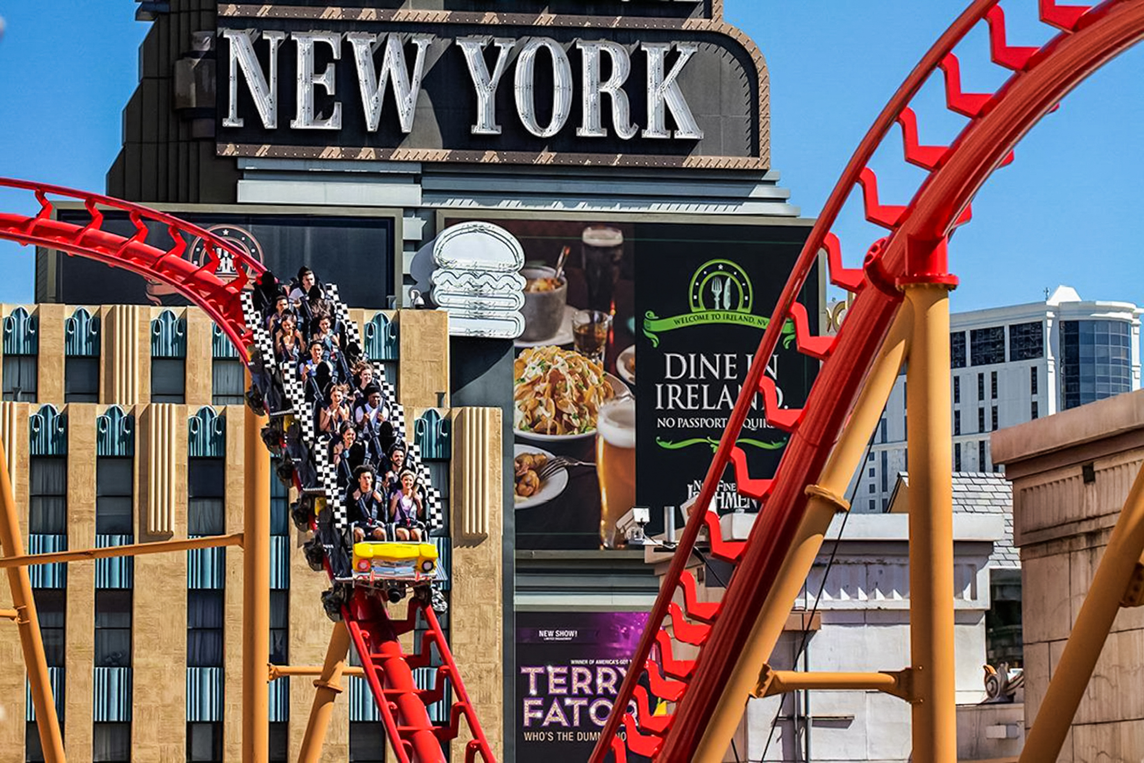 Las Vegas: New York-New York Hotel Big Apple Coaster Ride – Las Vegas, Nevada