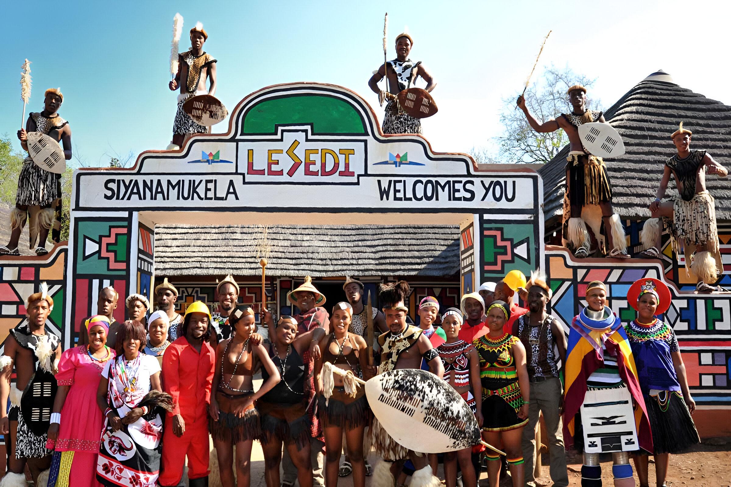 Lesedi Cultural Village with lunch or dinner cultural food – Hartbeespoort, South Africa