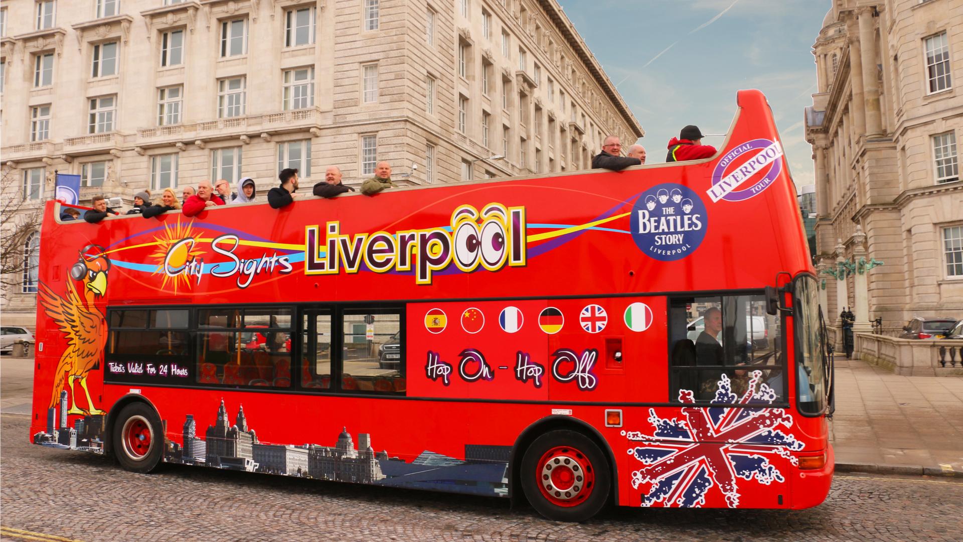 Liverpool: Open-Top Sightseeing Hop-On Hop-Off Bus Tour – Liverpool, United Kingdom