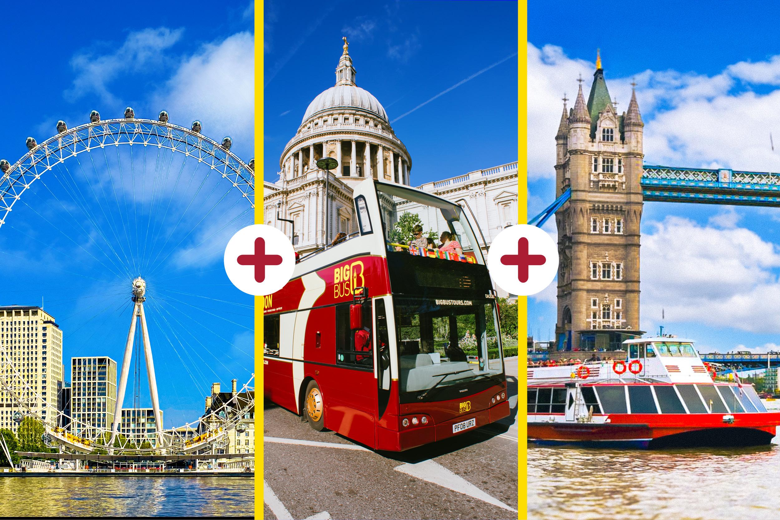 London: London Eye, River Cruise, & Hop-on Hop-off Bus Tour – London, United Kingdom