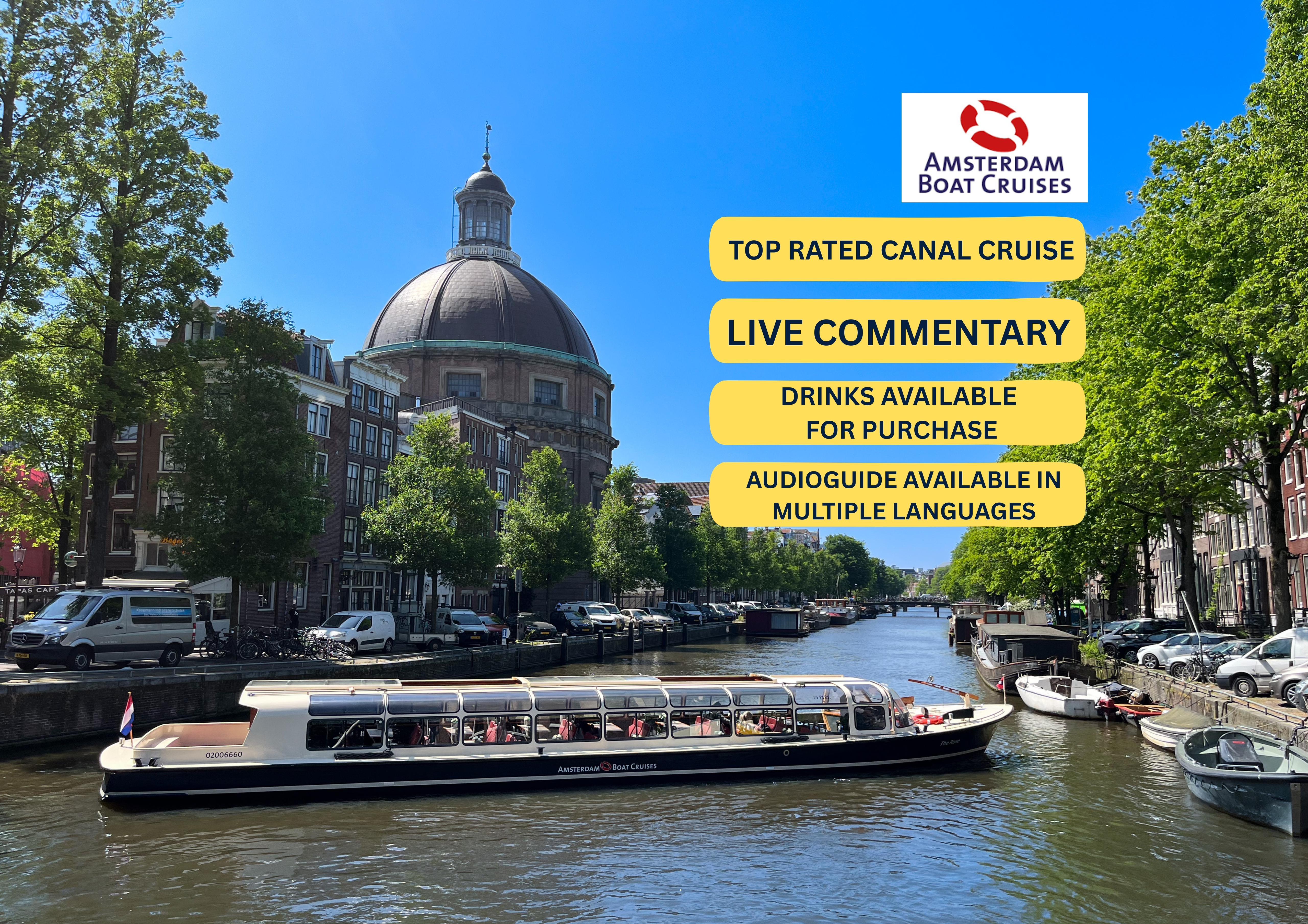Luxury Amsterdam Canal Cruise — Drinks & Live Captain Guide – Amsterdam, Netherlands