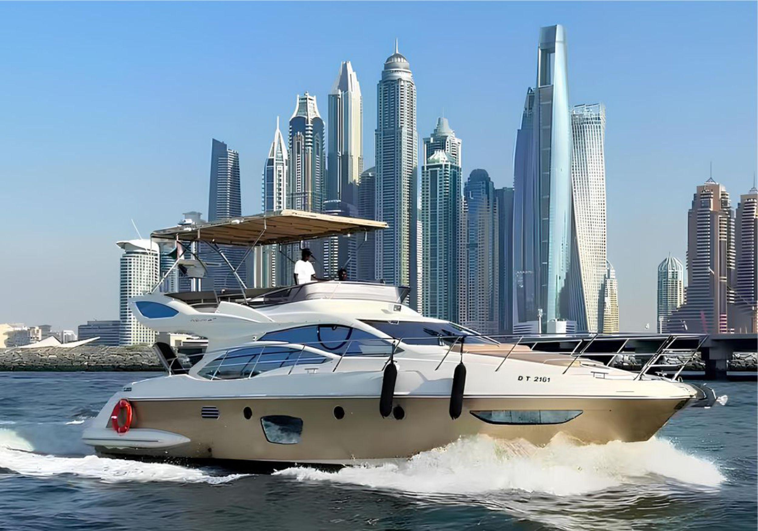Luxury Private Yacht Tour Experience with Soft Drinks 52ft – Dubai, United Arab Emirates