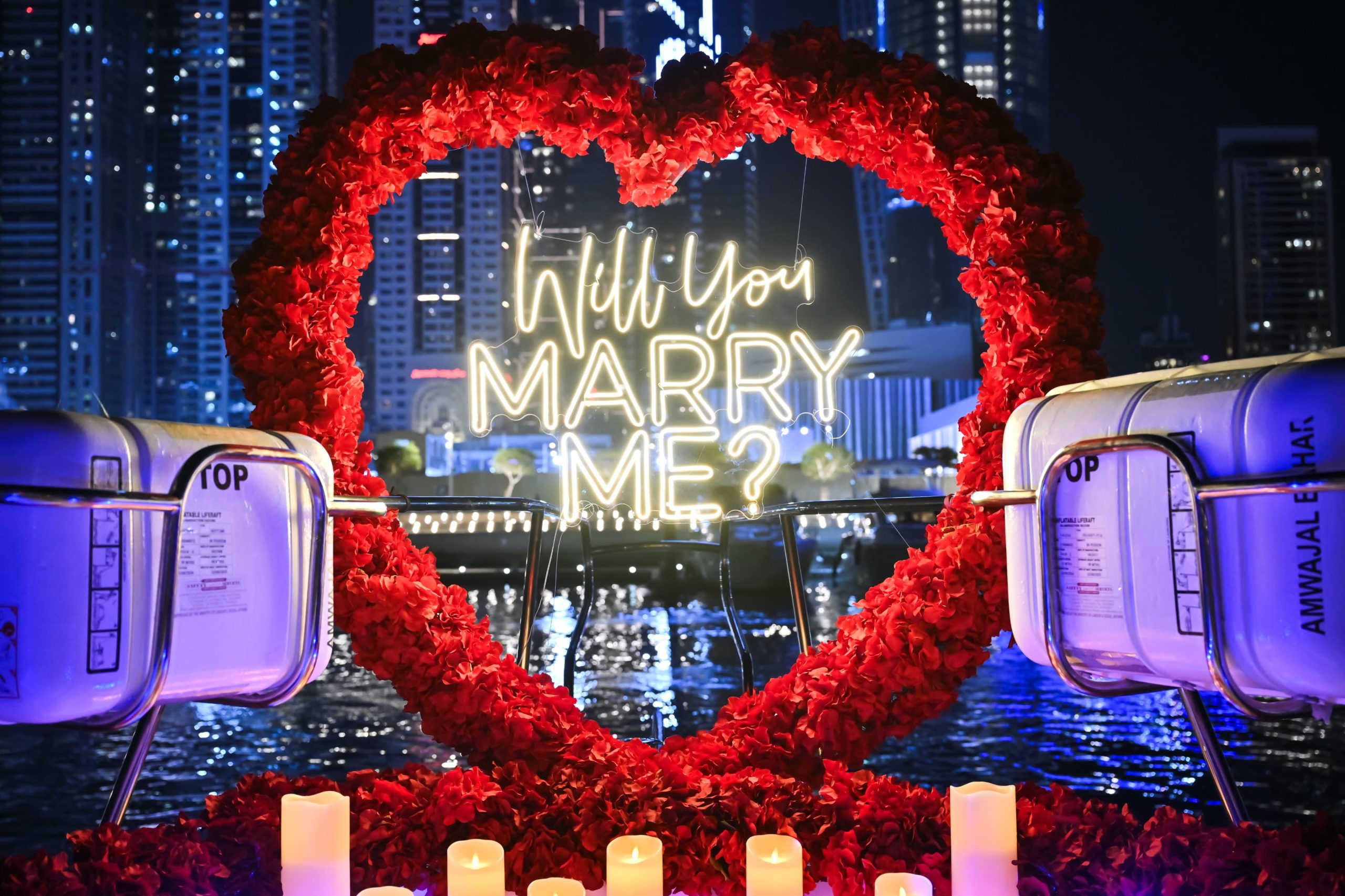 Luxury Proposal on a Yacht in Dubai – Dubai, United Arab Emirates