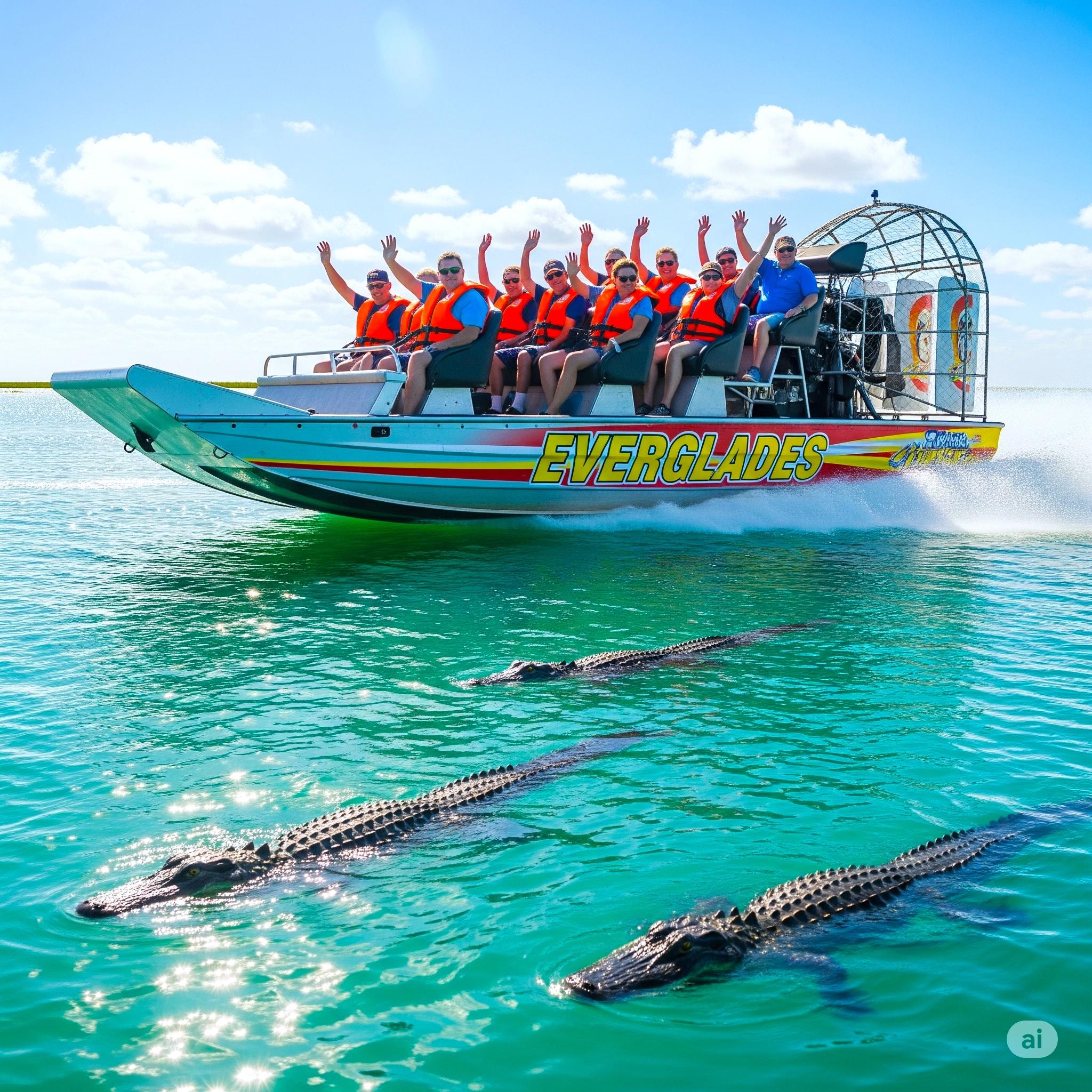 Miami: Alligator Spotting Airboat with Pick-Up/Drop-off – Miami, Florida