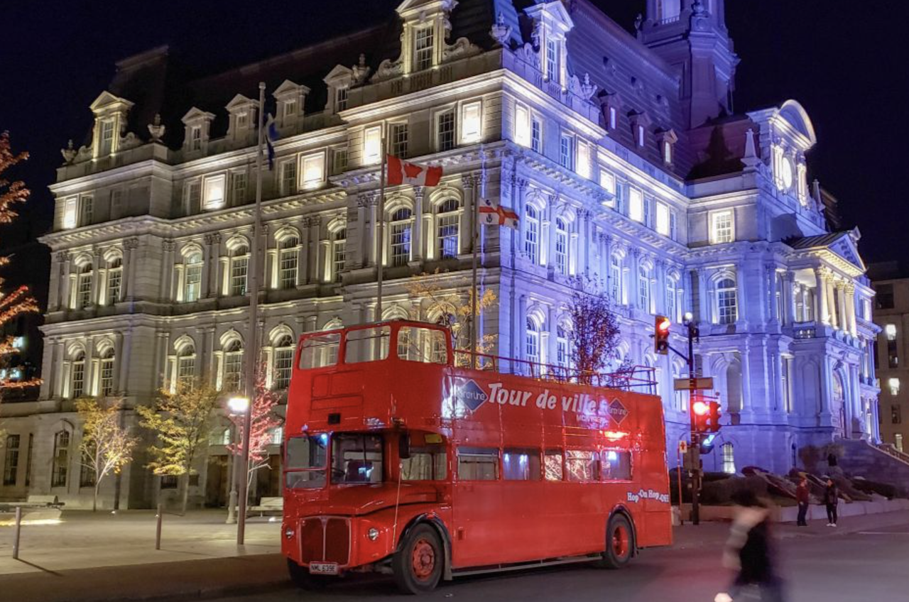 Montreal: Double-Decker Guided Bus Tour at Night – Montreal, Canada