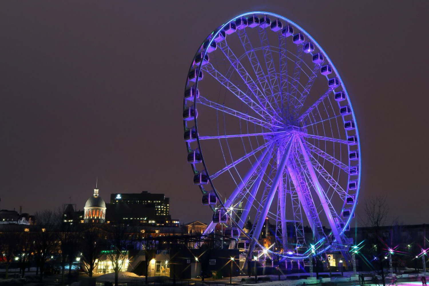 Montreal: Small Group Night Tour with La Grande Roue Entry – Montreal, Canada