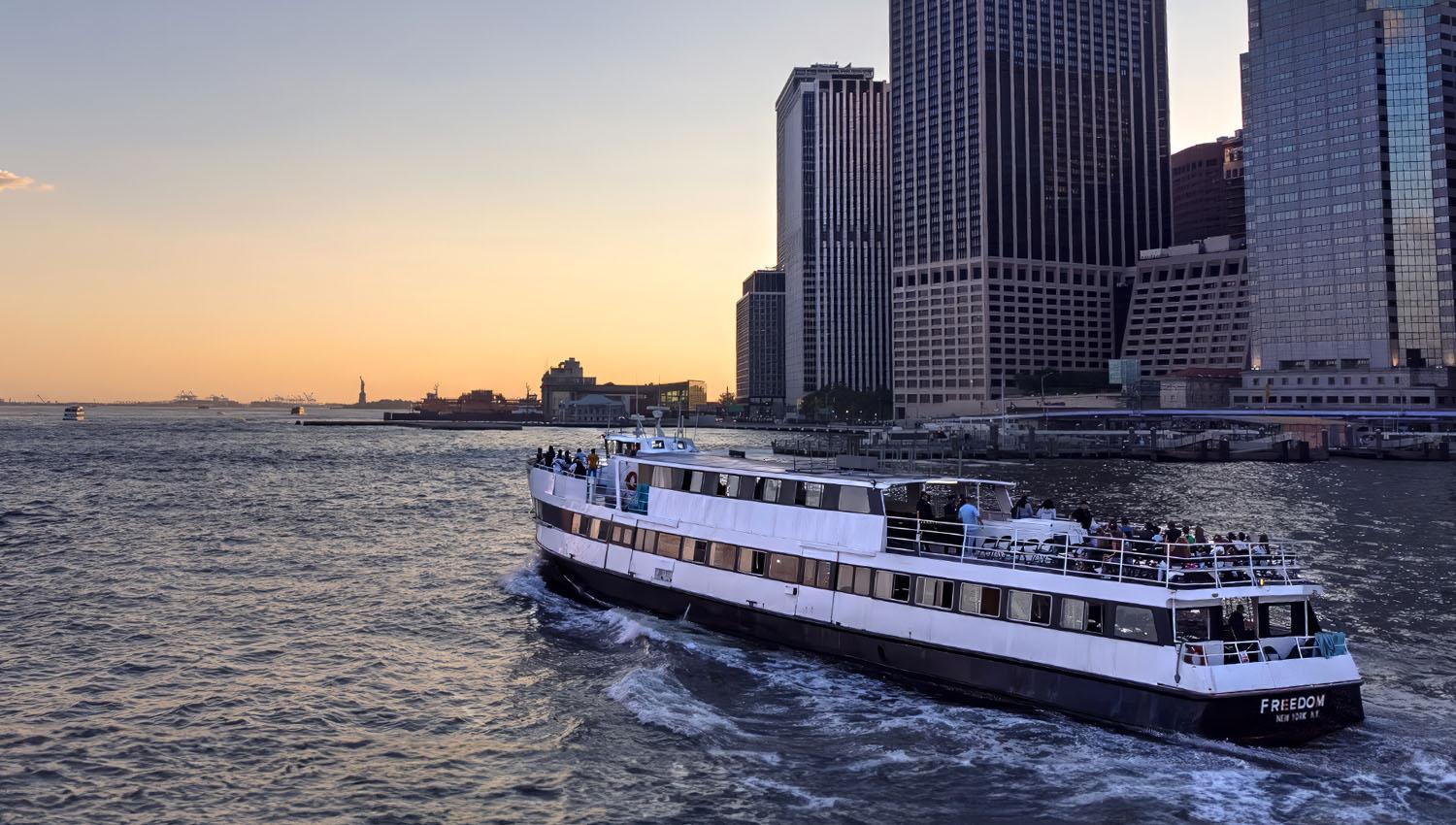 New York: Sunset Cruise with Statue of Liberty Views – New York City, New York