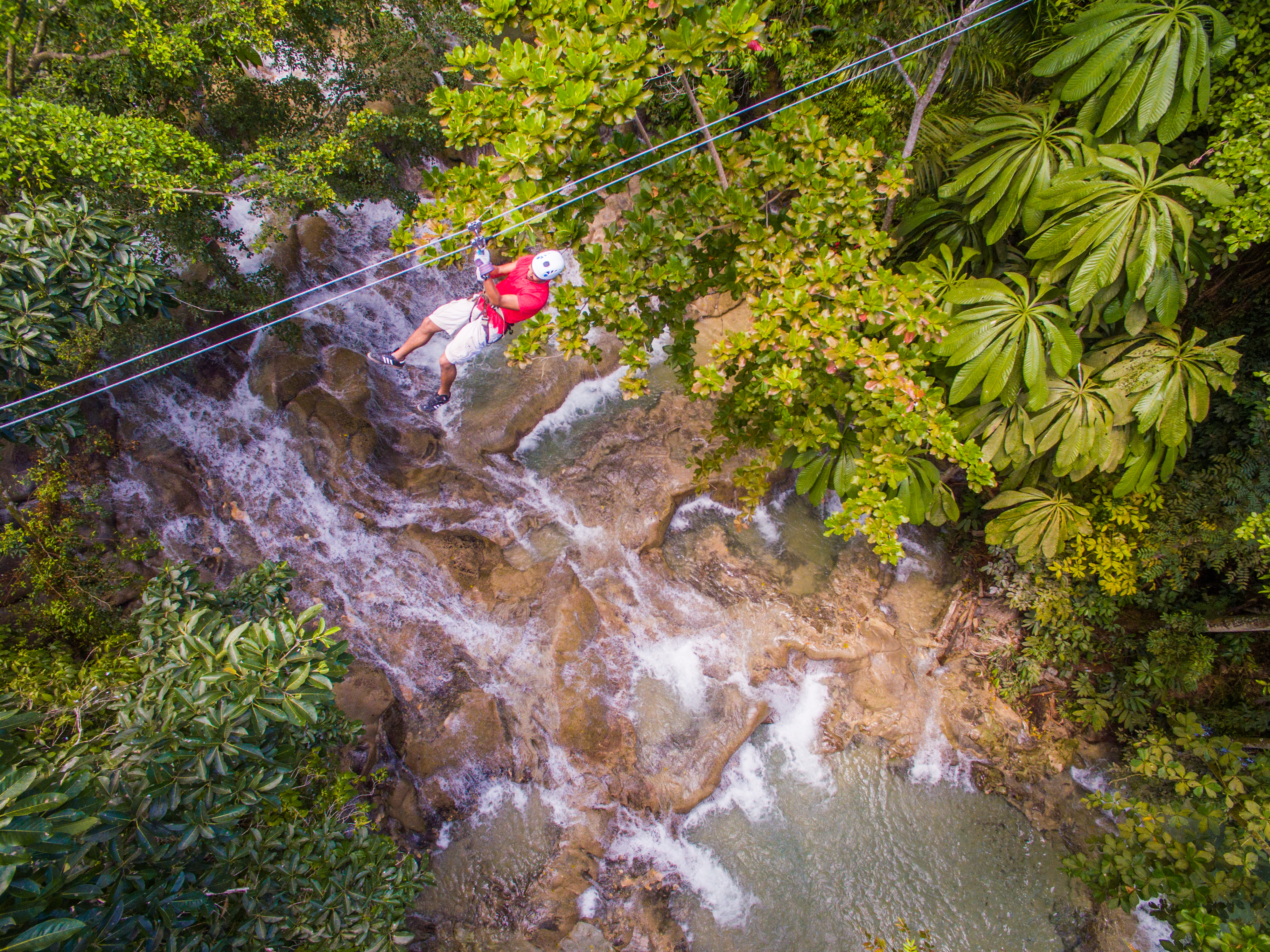 Ocho Rios: Dunn’s River Climb & Zipline Over The Falls – Dunns River Falls & Park, Jamaica