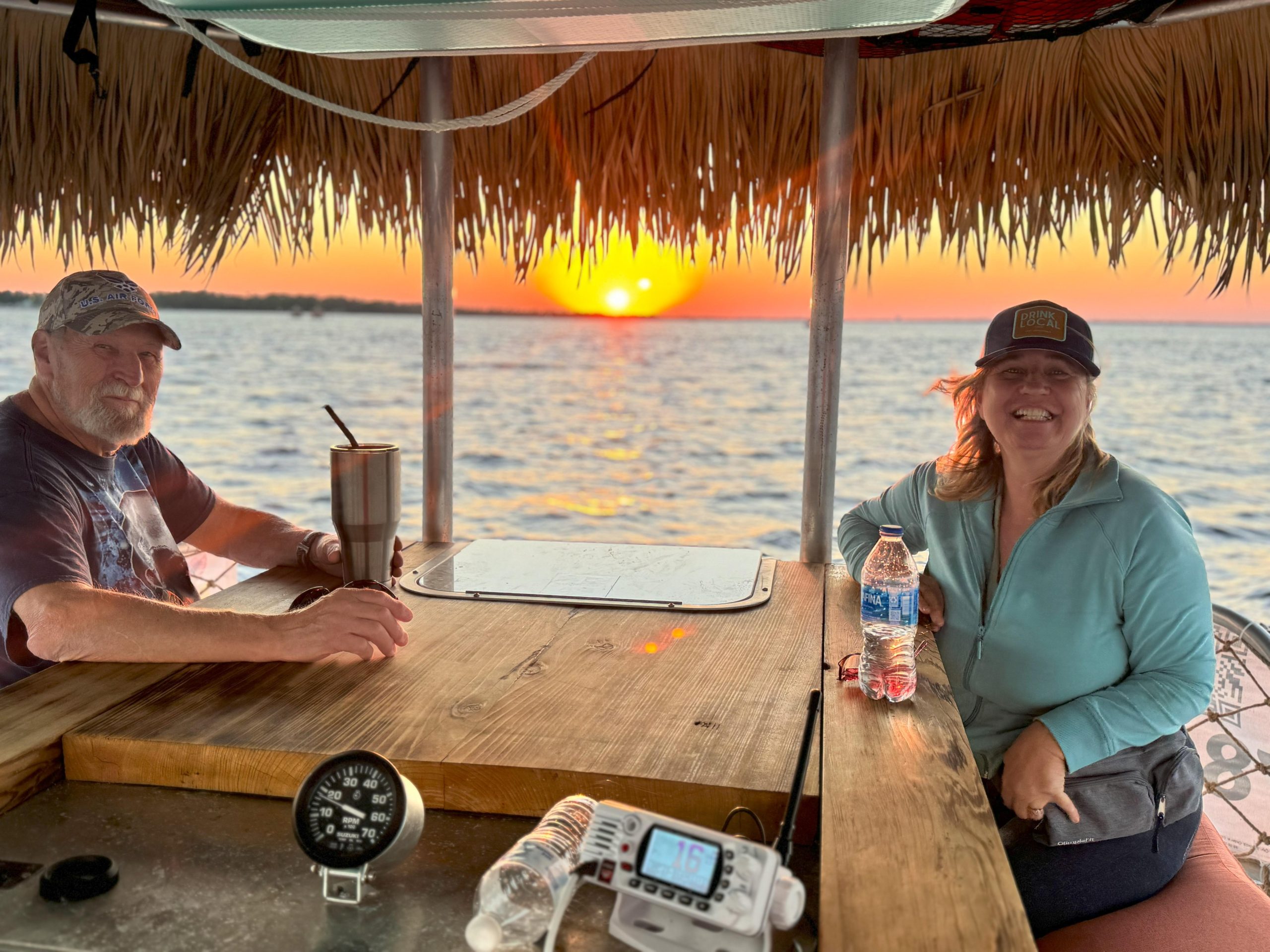 Panama City Beach: 90 Minute Sunset Tiki Boat Tour – Shell Island, Florida