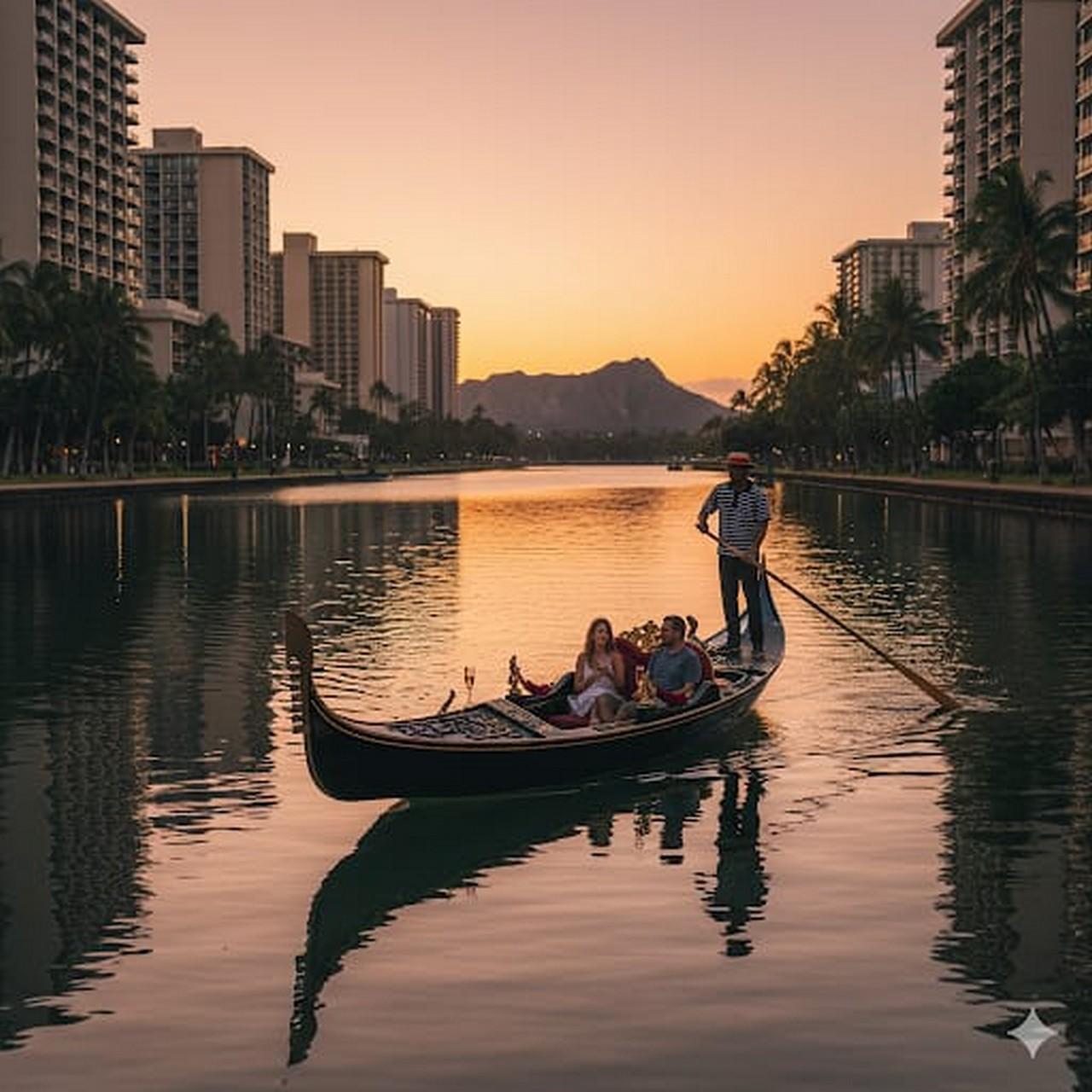 Photo Shoot on a Waikiki Gondola Cruise – Honolulu, Hawaii