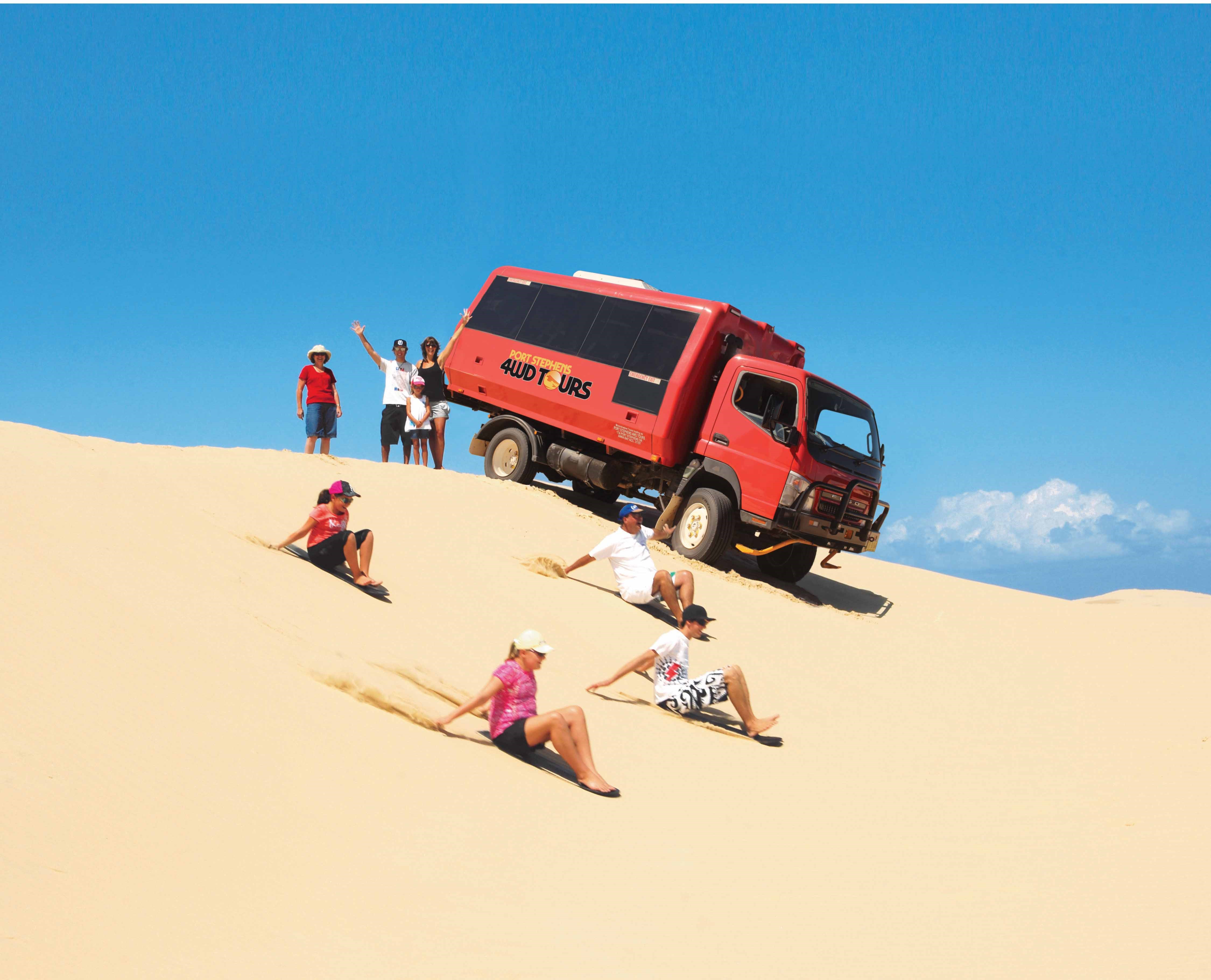 Port Stephens: Birubi Beach 4WD Tour with Sandboarding – Bobs Farm, Australia