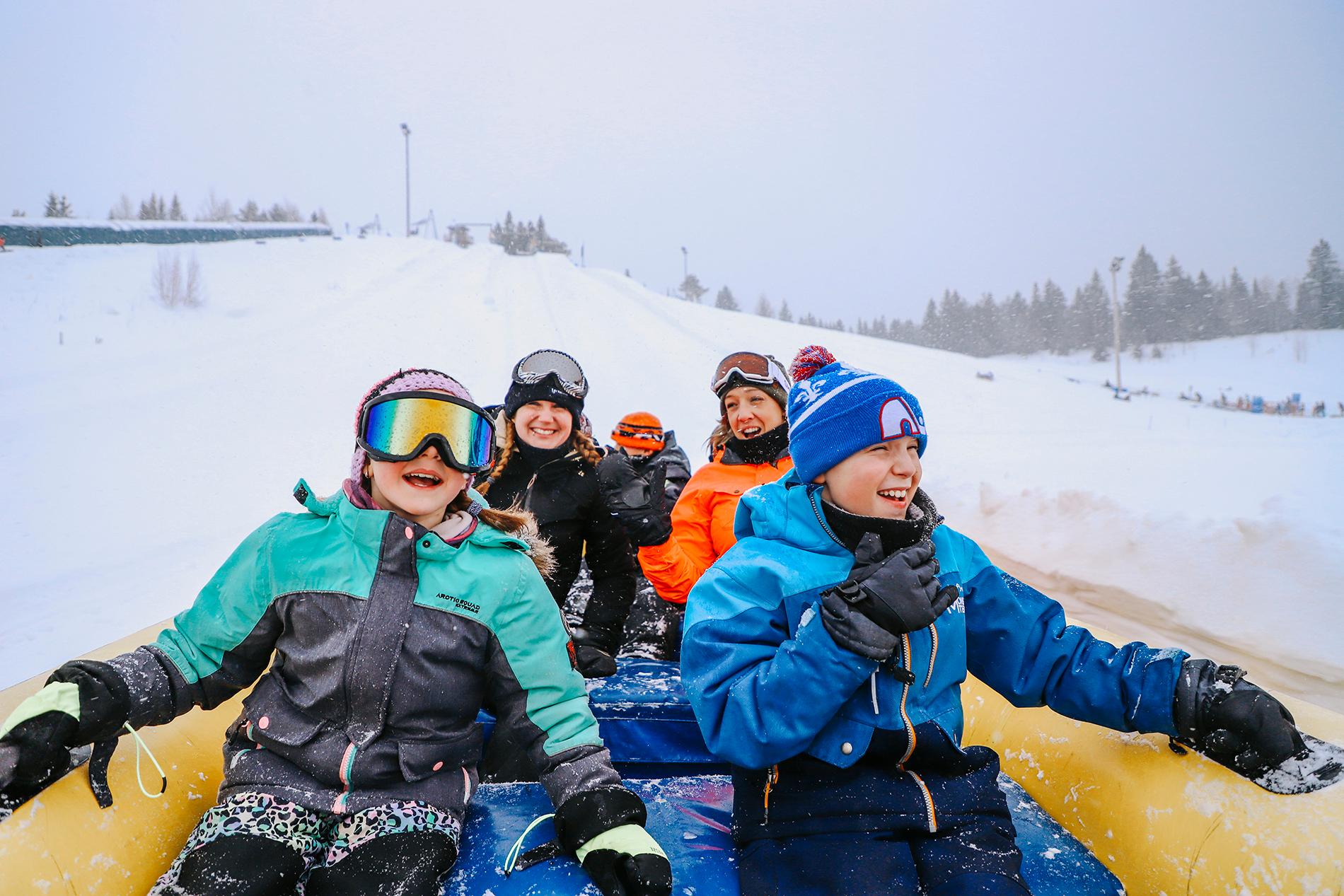 Quebec City: Snow Tubing at Village Vacances Valcartier – Valcartier Vacation Village, Canada