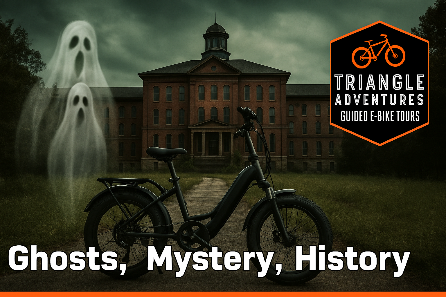Raleigh Guided E-bike Tour: Ghosts, Greenway, Creepy History – Raleigh, North Carolina
