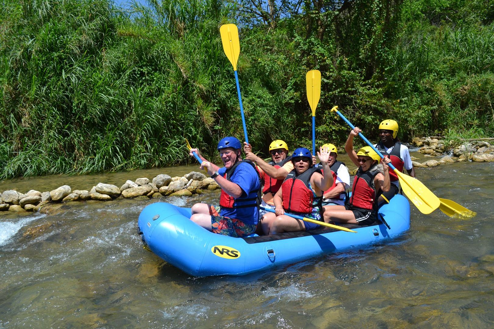 River Rapids Waterfalls, River Rafting, and Beach Adventure – Rio Bueno, Jamaica