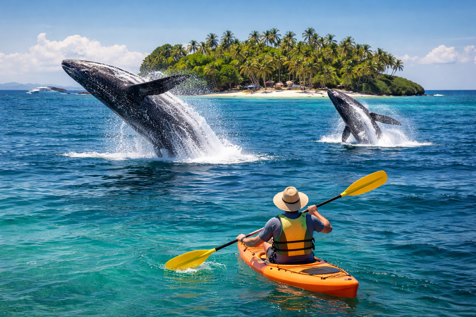 Samaná: Whale, Cayo Levantado, & Kayak in Samaná Bay Tour – Samaná Bay, Dominican Republic
