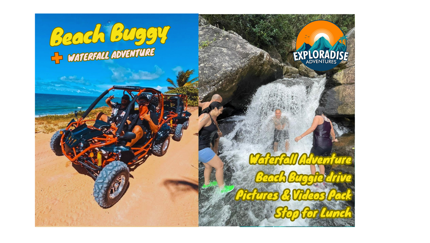 San Juan: El Yunque Waterfalls & Scenic Beach Buggy – Río Grande, Puerto Rico, Puerto Rico
