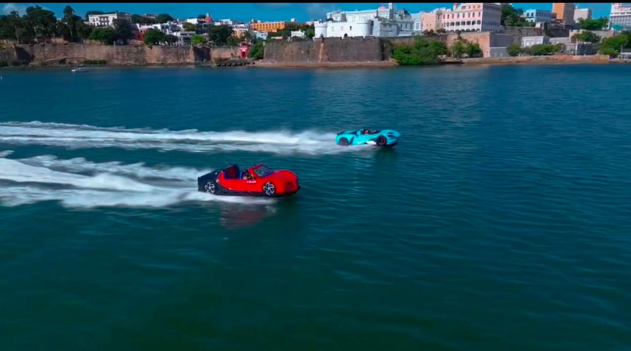 San Juan: WATER JET CAR-Red Bugatti Experience – San Juan, Puerto Rico