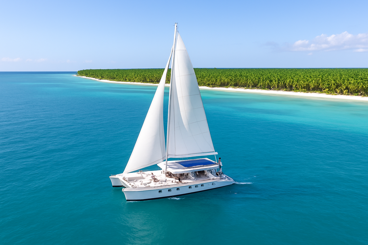 Saona Exclusive Catamaran – Small Group Experience – Playa Canto de la Playa, Dominican Republic