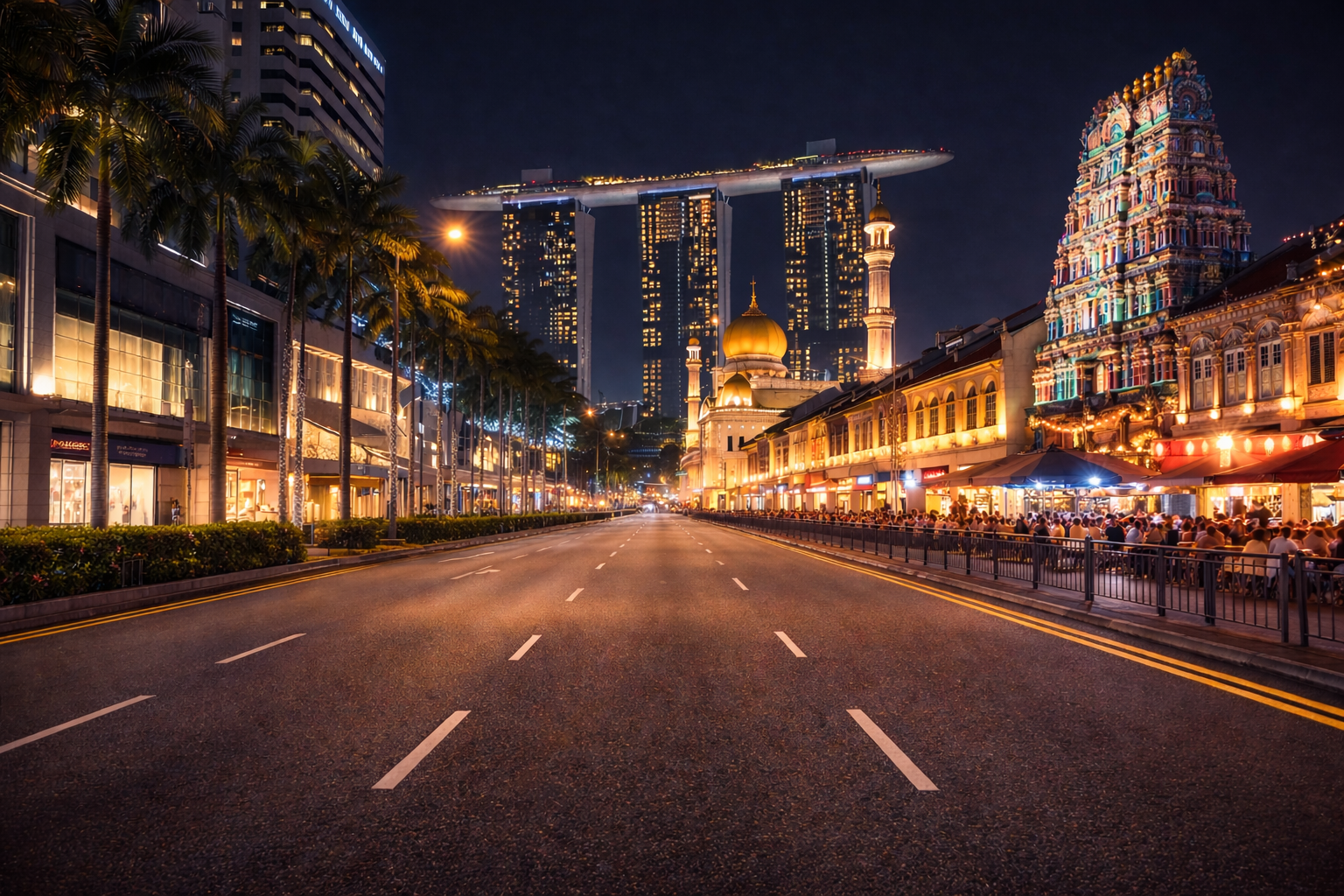 Singapore: Night Tour with River Cruise, SkyPark & Spectra – Singapore