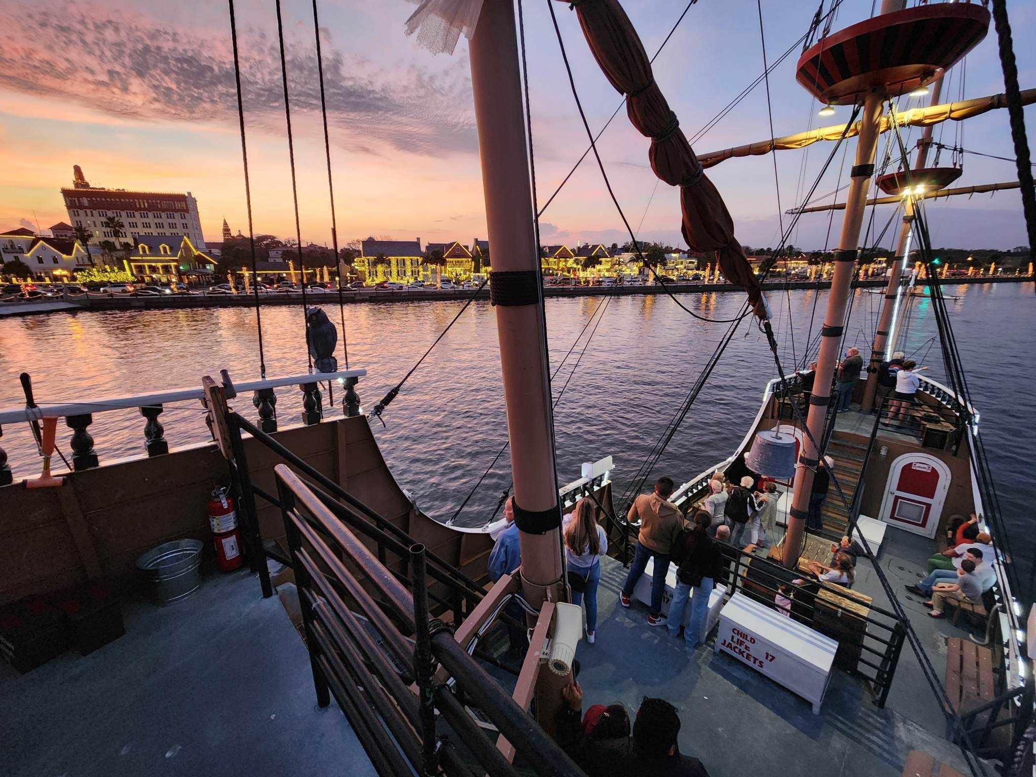 St. Augustine: Nights of Lights Pirate Ship Tour – St. Augustine, Florida