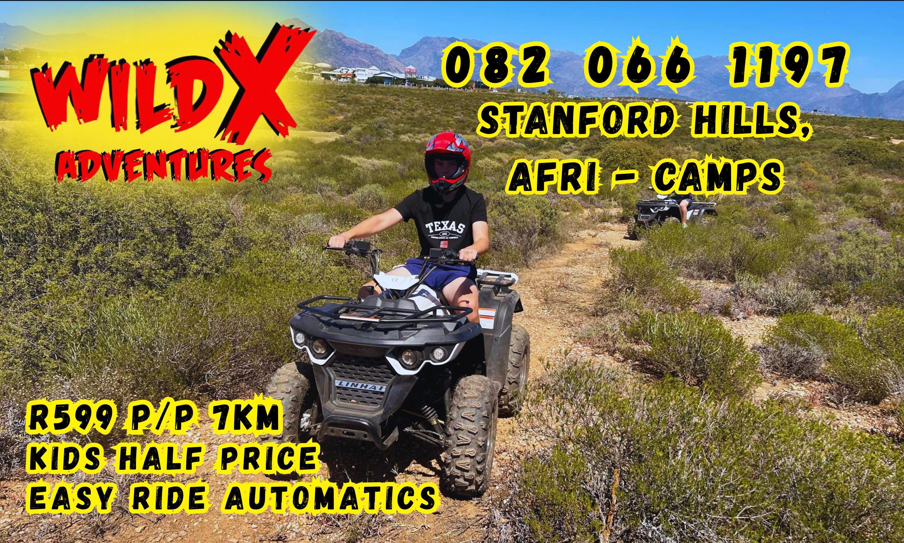Stanford: Quad Bike Ride at Stanford Hills, AfriCamps – 7KM – Stanford, South Africa