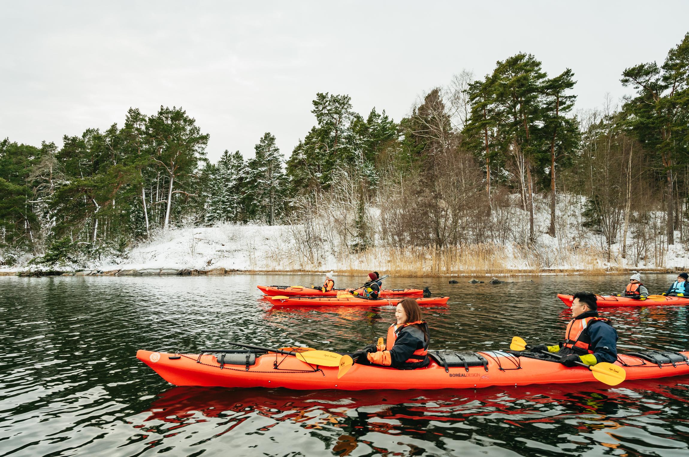 Stockholm: Winter Kayaking, Swedish Fika, and Hot Sauna – Vaxholm, Sweden