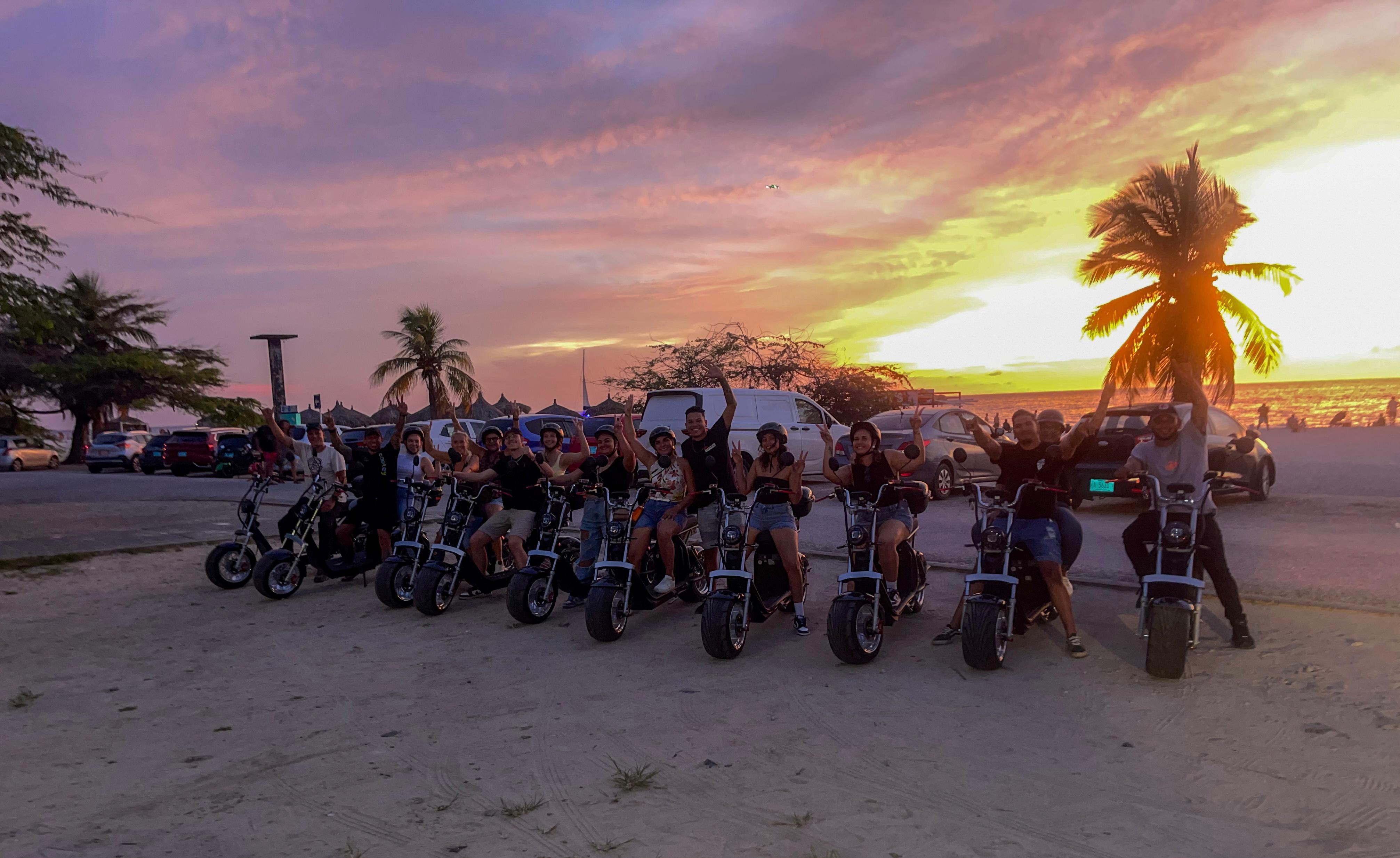 Sunset Electric Scooter Tour in Aruba – Aruba