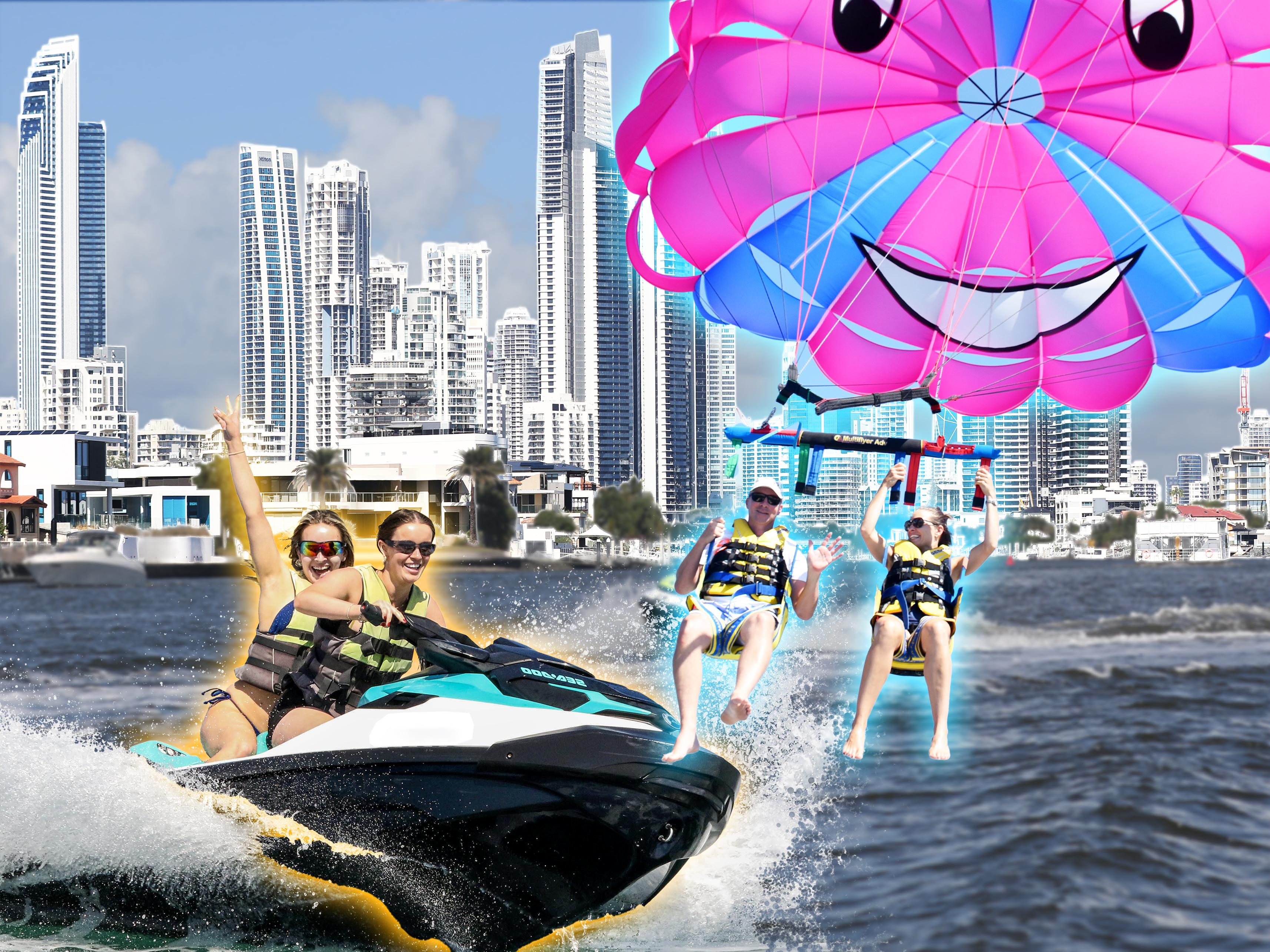 Surfers Paradise: Parasailing and Jet Ski Tour Package – Gold Coast, Australia