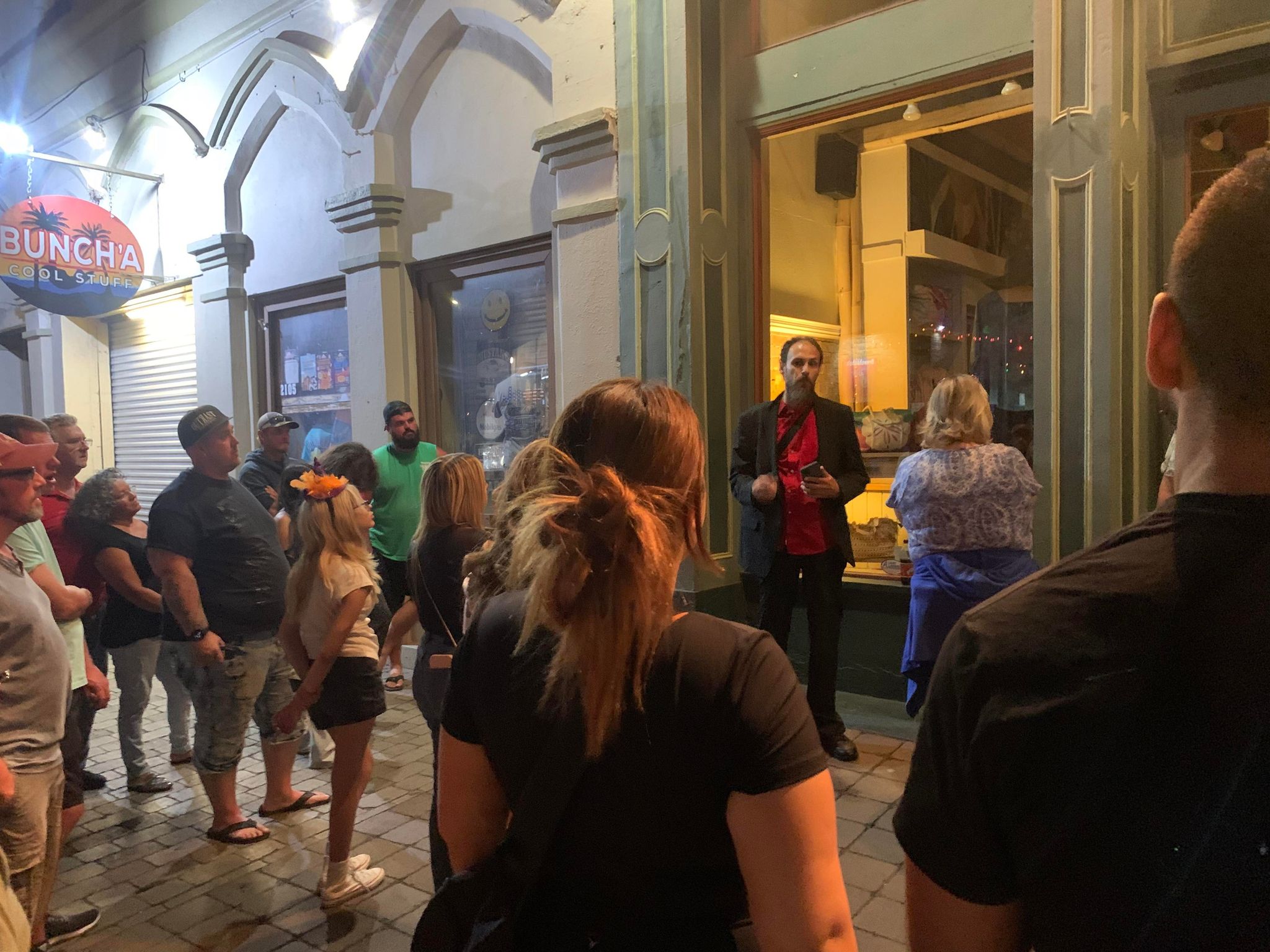 Tour of haunted locations with ghost hunting gear. – Galveston, Texas