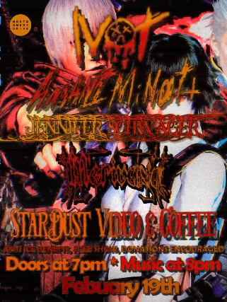 NOT, with Amani Minott, Jennifer Schwager, and Merivana at Stardust Video & Coffee – Orlando, FL