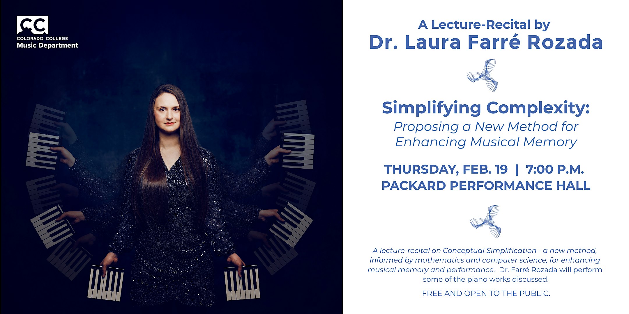 Dr. Laura Farré Rozada: A Lecture-Recital on Enhancing Musical Memory at Sperry S. And Ella Graber Packard Hall of Music and Art – Colorado Springs, CO